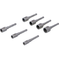 Jeu d’extracteurs de vis et écrous | entraînement six pans mâle 6,3 mm (1/4") | pour perceuses | 7 pcs.