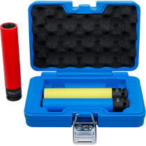 Jeu de douilles de puissance avec protection | extra longue | 12,5 mm (1/2") | 17 / 19 / 21 mm | 3 pièces