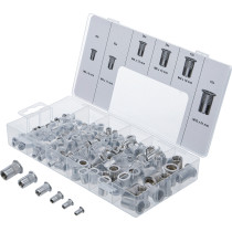 Assortiment d’écrous rivets | aluminium | 150 pièces