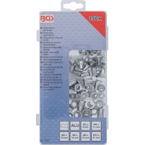Assortiment d’écrous rivets | aluminium | 150 pièces