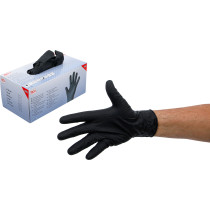 Boîte de gants jetables | nitrile | avec adhérence supplémentaire | taille L | 100 pcs.