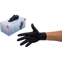 Boîte de gants jetables | nitrile | avec adhérence supplémentaire | taille L | 100 pcs.