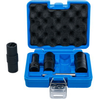 Jeu de douilles spéciales de puissance articulées | six pans et tournevis 17 - 19 - 21 mm | 12,5 mm (1/2") | 3 pièces