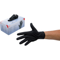 Boîte de gants jetables | nitrile | avec adhérence supplémentaire | taille XL | 100 pcs.