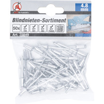 Assortiment de rivets pop | Ø 4,8 mm | 50 pièces