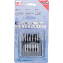 Jeu d'embouts | longs | 6,3 mm (1/4") | différents profils | 32 pièces