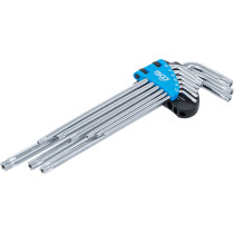 Jeu de clés allen | extra longues | Profil TS (pour Torx Plus) TS10 - TS50 | 9 pièces