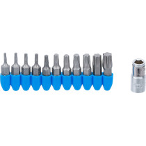 Jeu d’embouts | 6,3 mm (1/4") | profil T (pour Torx) | 11 pièces