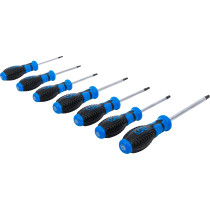 Jeu de tournevis | Profil T (pour Torx) avec perçage | T10 - T40 | 7 pièces