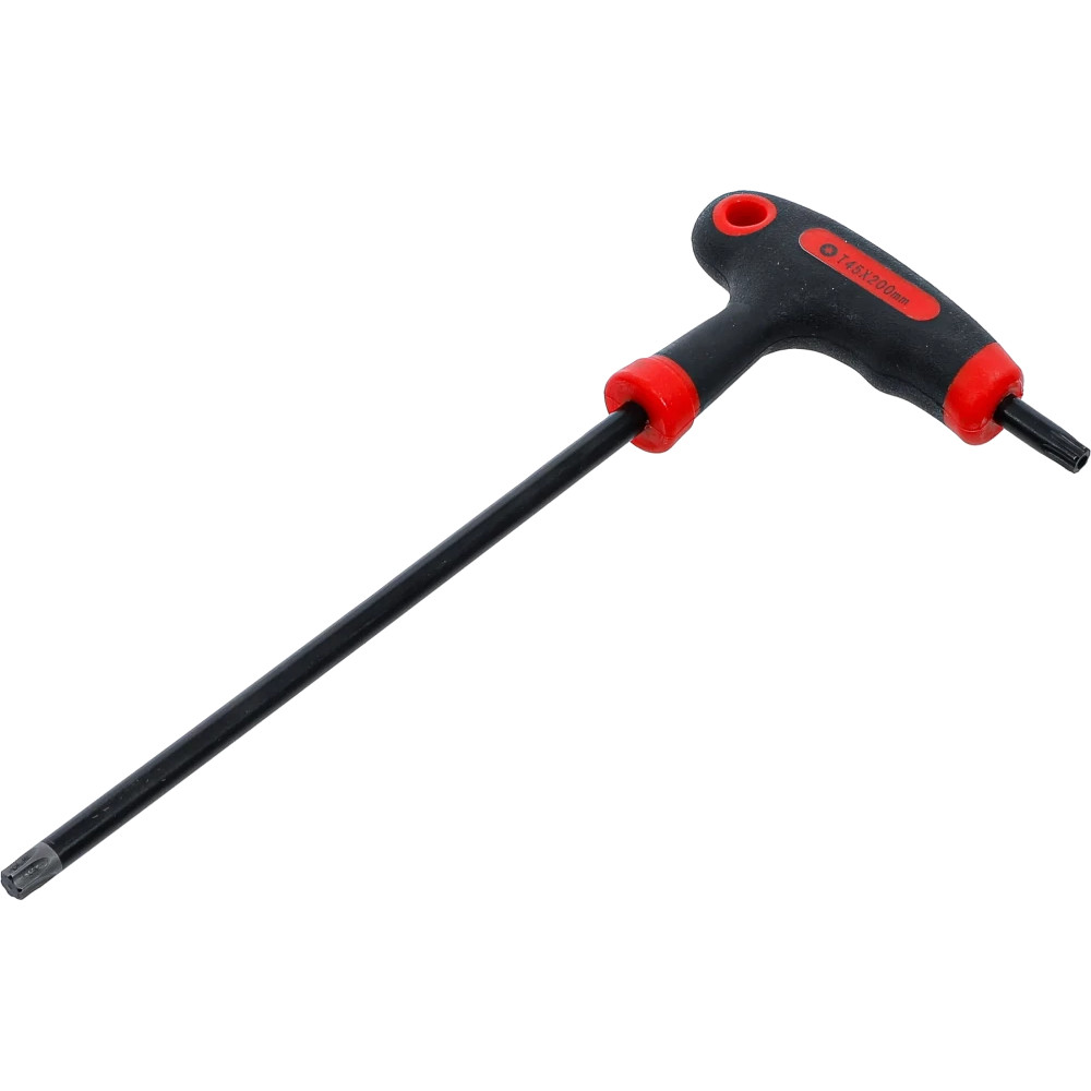 Tournevis avec poignée en T | Profil en T (pour Torx) avec/sans perçage frontal T45