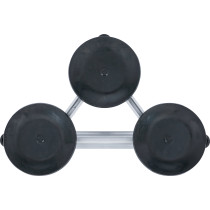 Triples ventouses mini | Ø 115 mm | aluminium