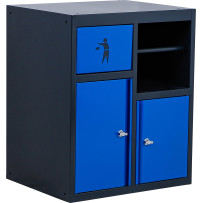 Armoire basse | avec porte-rouleaux et module de déchets
