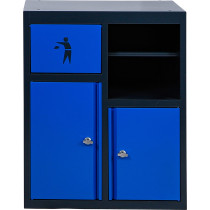 Armoire basse | avec porte-rouleaux et module de déchets
