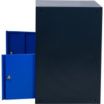 Armoire basse | avec porte-rouleaux et module de déchets