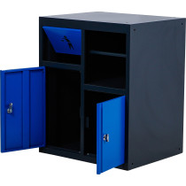 Armoire basse | avec porte-rouleaux et module de déchets