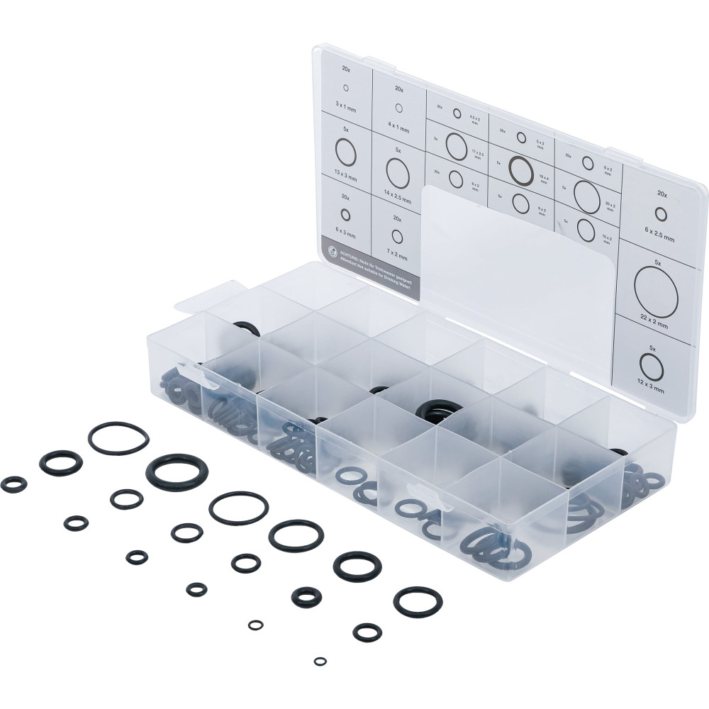 Assortiment de joints toriques | Ø 3 - 22 mm | 225 pièces