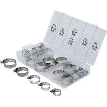 Assortiment de colliers de serrage | inoxydable | Ø 16 - 38 mm | 26 pièces
