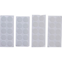 Points auto-agrippants | autocollants | blanc | 40 pièces