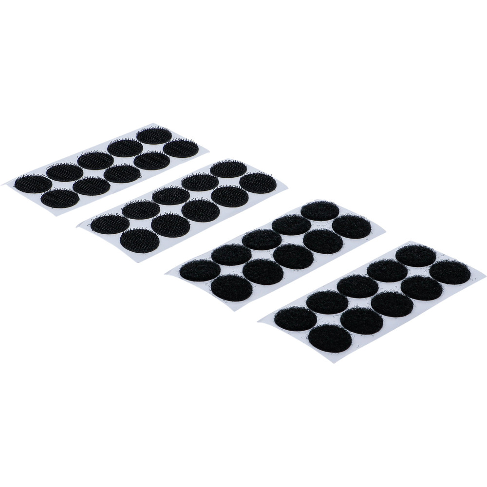 Points auto-agrippants | autocollants | noir | 40 pièces