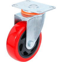 Roulette de direction | rouge/noire | Ø 100 mm