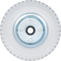 Roue pour diable / chariot de transport | PU, gris | 220 mm