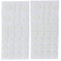 Jeu de protections antidérapants | blanc | 64 pièces