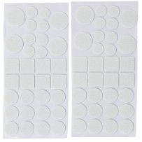 Jeu de protections antidérapants | blanc | 64 pièces