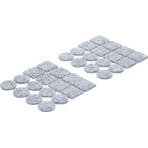 Jeu de protections antidérapants | gris tacheté | 32 pièces