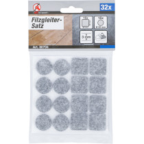 Jeu de protections antidérapants | gris tacheté | 32 pièces