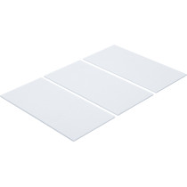 Patin en feutre | plaques | blanc | 100 x 200 mm | 3 pièces