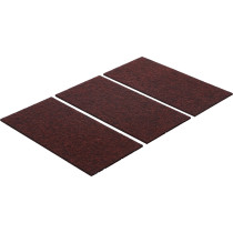 Patin en feutre | plaques | brun | 100 x 200 mm | 3 pièces