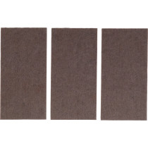 Patin en feutre | plaques | brun | 100 x 200 mm | 3 pièces