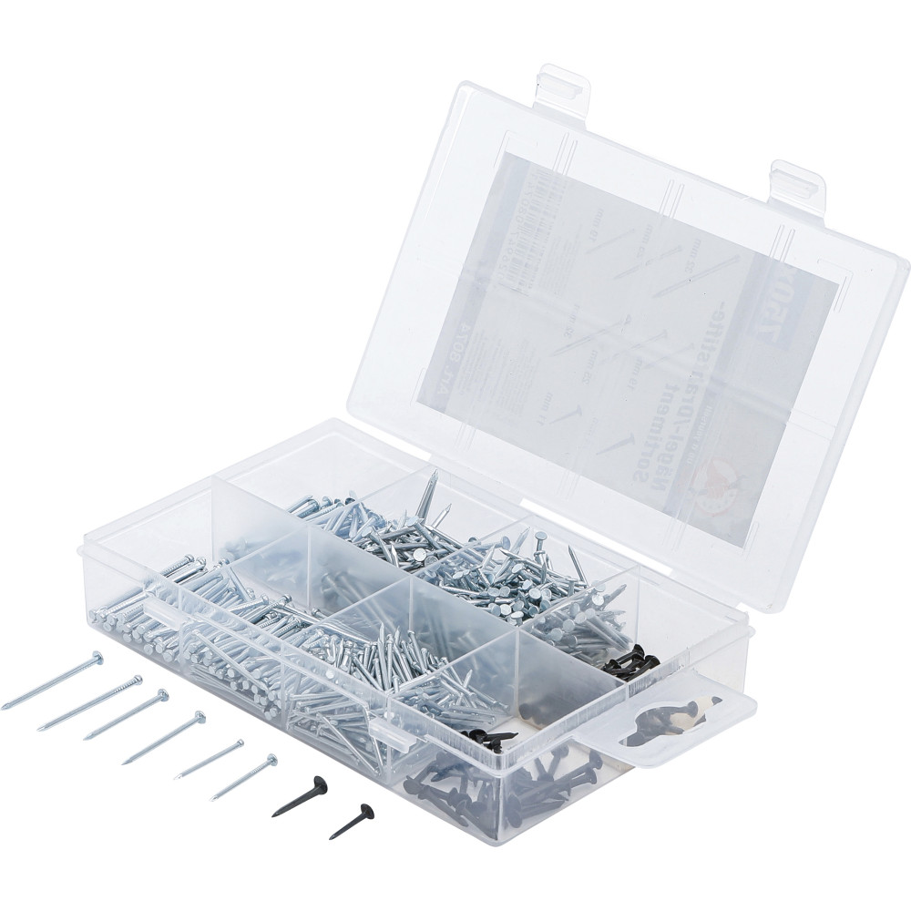 Assortiment de clous et pointes | 750 pièces