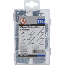 Assortiment de clous et pointes | 750 pièces