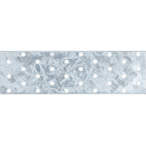 Tôle d'acier perforée | 200 x 60 x 2 mm