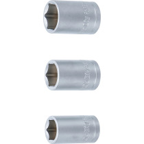 Jeu de douilles | 12,5 mm (1/2") | 15 - 17 - 19 mm | 3 pièces