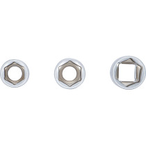 Jeu de douilles | 12,5 mm (1/2") | 15 - 17 - 19 mm | 3 pièces