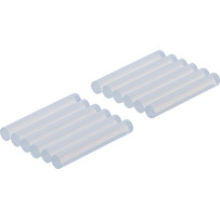 Bâtonnets de colle chaude | transparent | Ø 7,5 mm, 50 mm | 12 pièces