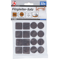 Jeu de protections antidérapants | marrons | 32 pièces