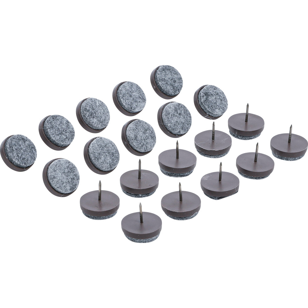Jeu de protections antidérapants | à clouer | Ø 24 mm | 20 pièces