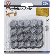 Jeu de protections antidérapants | à clouer | Ø 24 mm | 20 pièces