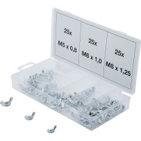 Assortiment d’écrous-papillons | 75 pièces