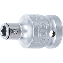 Adaptateur avec bille de retenue | 12,5 mm (1/2") | six pans intérieurs 6,3 mm (1/4")