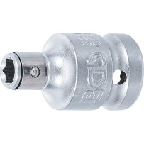 Adaptateur avec bille de retenue | 12,5 mm (1/2") | six pans intérieurs 6,3 mm (1/4")