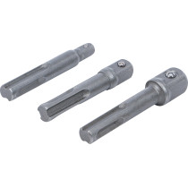 Jeu d’adaptateurs | SDS mâle 6,3 mm (1/4"), 10 mm (3/8"), 12,5 mm (1/2") | 3 pièces