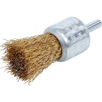 Brosse en fil d’acier | laitonnée | Ø 25 mm