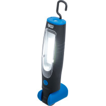 Lampe d’atelier rechargeable COB-LED avec aimant et crochet