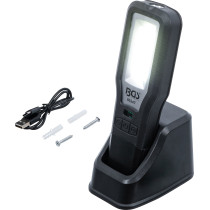 Lampe de travail COB-LED | repliable | avec station de recharge