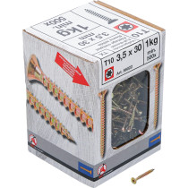 Vis multifonctions | profil en T (pour Torx) T10 | 3,5 x 30 mm | 1 kg / 500 pièces