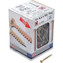 Vis multifonctions | profil en T (pour Torx) T20 | 4,5 x 50 mm | 1 kg / 290 pièces